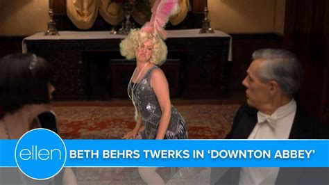 beth behrs ass|Beth Behrs Twerks in Downton Abbey